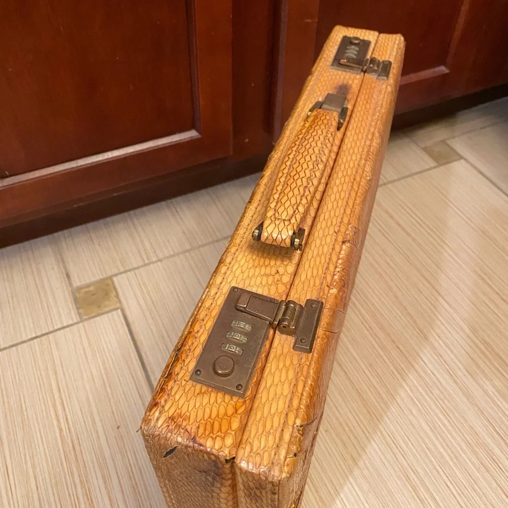 Custom Rare Snake Skin Hard Case Briefcase